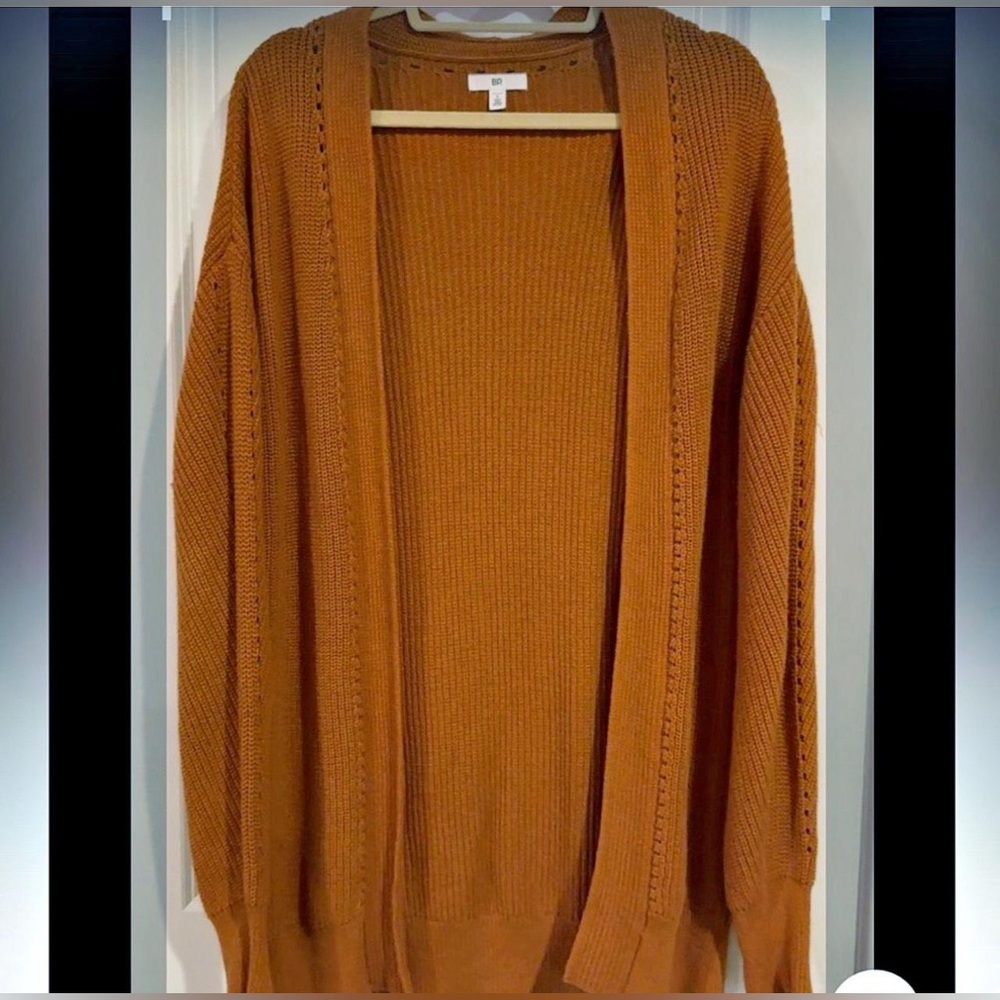 BP Open Stitch Cardigan -Rust